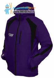 Куртка утеплённая RAY, модель Патриот (Kid), цвет фиолетовый/черный, размер 36 (рост 135-140 см)