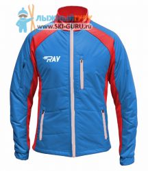 Куртка утеплённая RAY, модель Outdoor (Unisex), цвет синий/красный/белый, размер 42 (XXS)