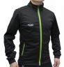 Куртка разминочная RAY, модель Casual (Kid), цвет черный/зеленый, размер 38 (рост 140-146 см)