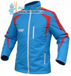 Куртка утеплённая RAY, модель Парадная (Men), цвет синий/красный 54