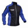 Куртка разминочная RAY, модель Race (Unisex), цвет черный/синий размер 46 (S)