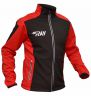 Куртка разминочная RAY, модель Race (Unisex), цвет черный/красный размер 46 (S)