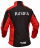 Куртка разминочная RAY, модель Race (Unisex), цвет черный/красный размер 46 (S)