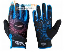 Лыжные перчатки RAY модель Race синие размер XS