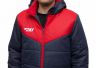 Куртка утеплённая RAY, модель Экип (Kid), цвет темно-синий/красный, размер 34 (рост 128-134 см)