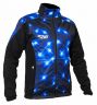 Куртка разминочная RAY, модель Pro Race принт (Man), цвет черный/синий, рисунок Геометрия, размер 42 (XXS)