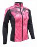 Куртка разминочная RAY, модель Pro Race принт (Woman), цвет розовый/черный, рисунок Strokes, размер 46 (M) 