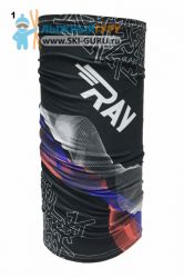 Лыжная труба (баф) Ray, цвет черный, рисунок Флаг РФ, размер универсальный