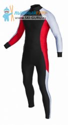 Лыжный гоночный комбинезон RAY, модель Race (Unisex), цвет черный/серо-голубой/красный размер 50 (L)
