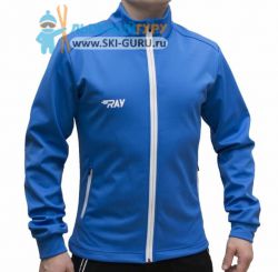 Куртка разминочная RAY, модель Casual (Unisex), цвет синий/синий/белый размер 56 (XXXL)