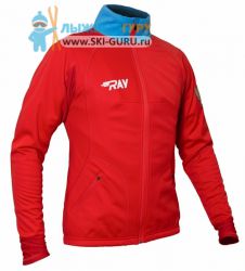 Куртка разминочная RAY, модель Star (Kid), цвет красный/синий красная молния, размер 34 (рост 128-134 см)