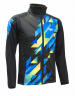 Лыжная разминочная куртка RAY, модель Pro Race принт (Man), цвет черный/синий, рисунок Призма, размер 46 (S)