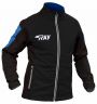 Куртка разминочная RAY, модель Pro Race (Man), цвет черный/синий размер 46 (S)