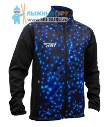 Разминочная куртка RAY, модель Pro Race принт (Man), геометрия синий размер 46 (S)