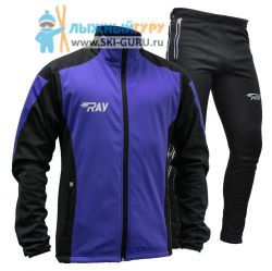 Лыжный костюм RAY, модель Pro Race (Man), цвет фиолетовый/черный размер 42 (XXS)