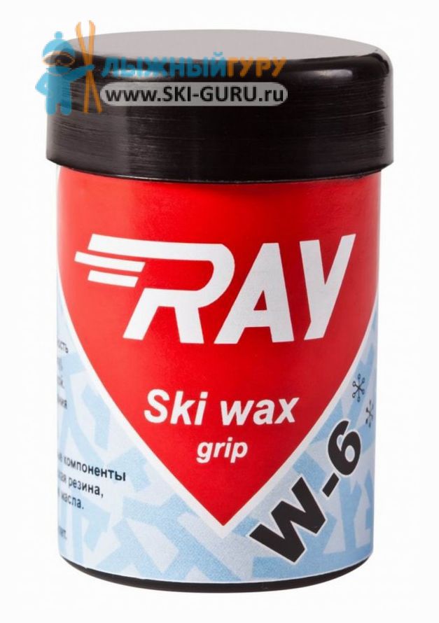 Синтетическая лыжная мазь RAY W-6 светло-голубая 35 грамм