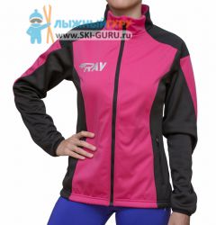 Куртка разминочная RAY, модель Pro Race (Woman), цвет малиновый/черный, размер 44 (S)