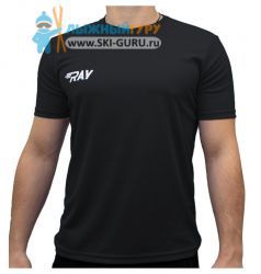 Спортивная футболка RAY, (Man), черная размер 50 (L)