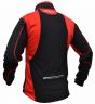 Куртка разминочная RAY, модель Star (Unisex), цвет черный/красный размер 54 (XXL)