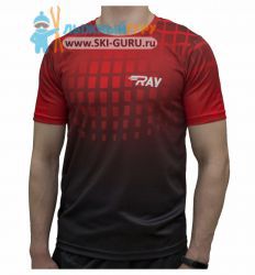 Спортивная футболка RAY, (Man), TL красная принт Динамика размер 50 (L)