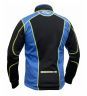 Куртка разминочная RAY, модель Star (Unisex), цвет черный/синий желтый шов размер 62 (6XL)
