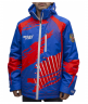 Куртка утепленная RAY, модель Патриот (Unisex), цвет синий/красный, рисунок Красные вставки, размер 42 (XXS)