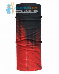 Лыжный баф Ray, цвет бордовый/черный, рисунок Flame, размер универсальный