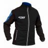 Куртка разминочная RAY, модель Pro Race (Kid), цвет черный/синий, размер 38 (рост 140-146 см)