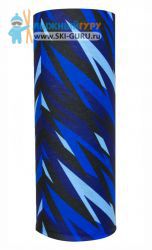 Лыжный баф Ray, цвет синий/черный/голубой, рисунок Зигзаг, размер универсальный