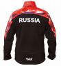 Куртка разминочная RAY, модель Pro Race принт (Man), красный/черный/синий/красный, рисунок Герб РФ/Флаг РФ, размер 46 (S)