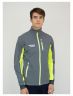 Куртка разминочная RAY WS модель FAVORIT (Men) серый/лимон, молния лимон, размер 54