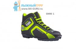 Ботинки лыжные TREK Omni1 черный (лого лайм неон) N, разм 40