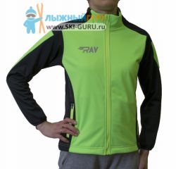 Куртка разминочная RAY, модель Race (Unisex), цвет салатовый/черный размер 54 (XXL)