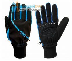 Лыжные перчатки RAY модель Arctic синий размер L