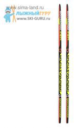 Беговые лыжи STC 205 см (без креплений), цвет черный/желтый/красный, рисунок Innovation
