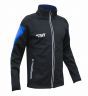 Куртка разминочная RAY, модель Race (Unisex), цвет черный/синий, размер 52