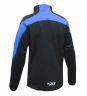 Куртка разминочная RAY, модель Race (Unisex), цвет черный/синий, размер 52