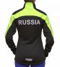 Куртка разминочная RAY WS модели PRO RACE салатового-черного цвета