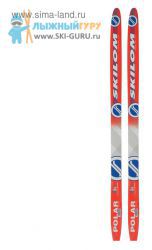 Беговые лыжи STC 100 см (без креплений), цвет красный/синий/белый, рисунок Skilom