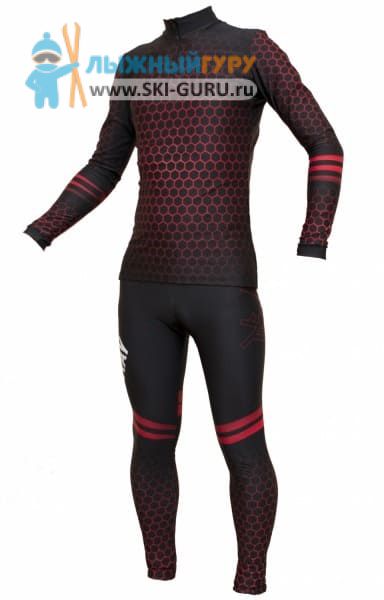 Лыжный гоночный комбинезон RAY, принт соты размер 42 (XXS)