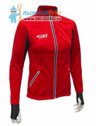 Лыжная куртка разминочная RAY, модель Star (Girl), цвет красный/черный, размер 36 (рост 135-140 см)