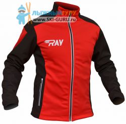 Куртка разминочная RAY, модель Race (Kid), цвет красный/черный, размер 34 (рост 128-134 см)