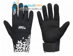 Лыжные перчатки RAY RY-06-001 Black (чёрный), размер XL(11)