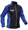 Куртка разминочная RAY, модель Race (Unisex), цвет черный/синий размер 50 (L)