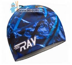 Лыжная шапка RAY, термобифлекс, цвет синий/черный/белый, размер M