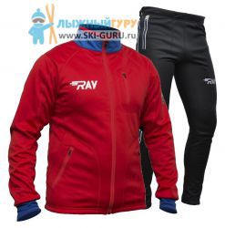 Лыжный костюм RAY, модель Star (Kid), цвет красный/синий красная молния, размер 36 (рост 135-140 см)