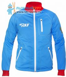 Куртка разминочная RAY, модель Star (Kid), триколор белая молния, размер 34 (рост 128-134 см)