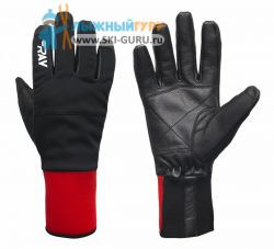 Лыжные перчатки RAY RY-06-801 Red/Black (красный/чёрный), размер L/10
