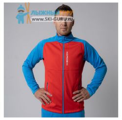 Куртка разминочная Nordski, модель Premium (Man), цвет красный/синий, размер 50 (L)