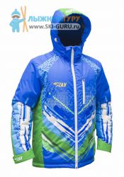 Куртка утепленная RAY, модель Патриот (Unisex), цвет синий/зеленый, рисунок Свердловская область, размер 44 (XS)